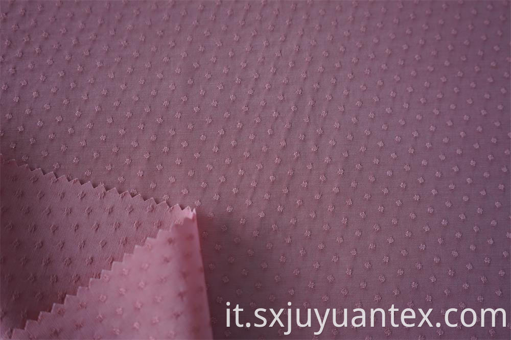 Viscose Rayon Swiss Dot Jacquard Fabric